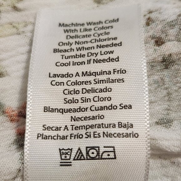 Frye White Floral Maxi Dress | Split Front | Prairie Revival | Size XL - Picture 12 of 12